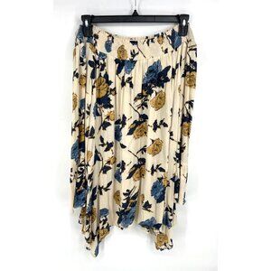 Blu Pepper Womens Floral Mini Dress Size Large Off The Shoulder Bell Sleeve